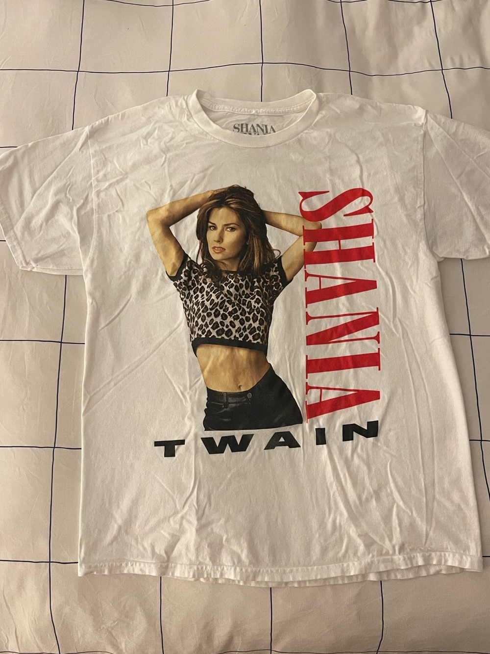 Shania Twain White Graphic Tee